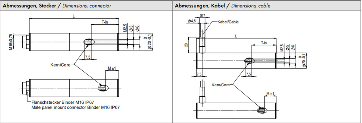 差动变压LVDT-ISDL位移传感器尺寸