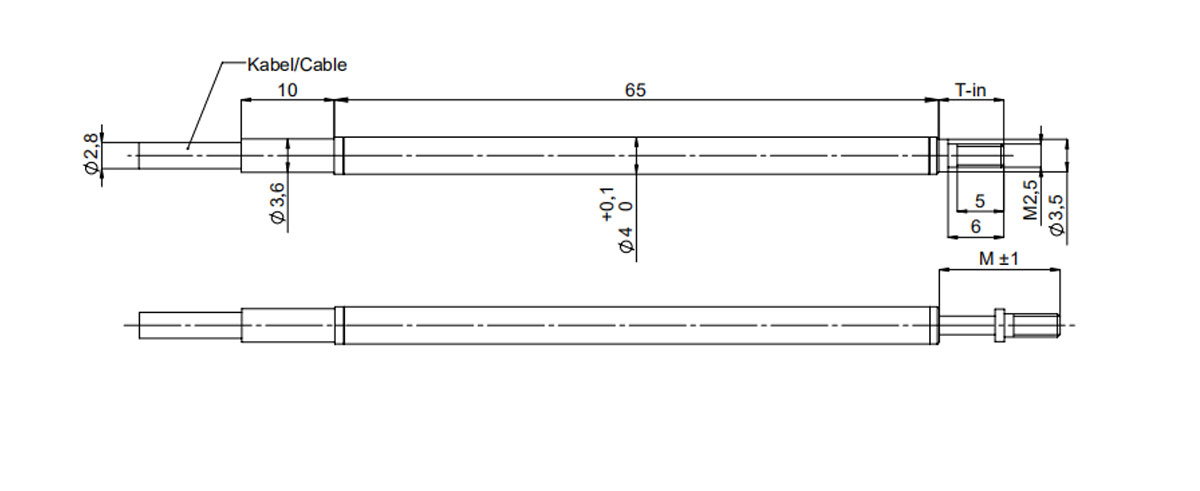 LVDT-IZAL位移传感器4mm尺寸