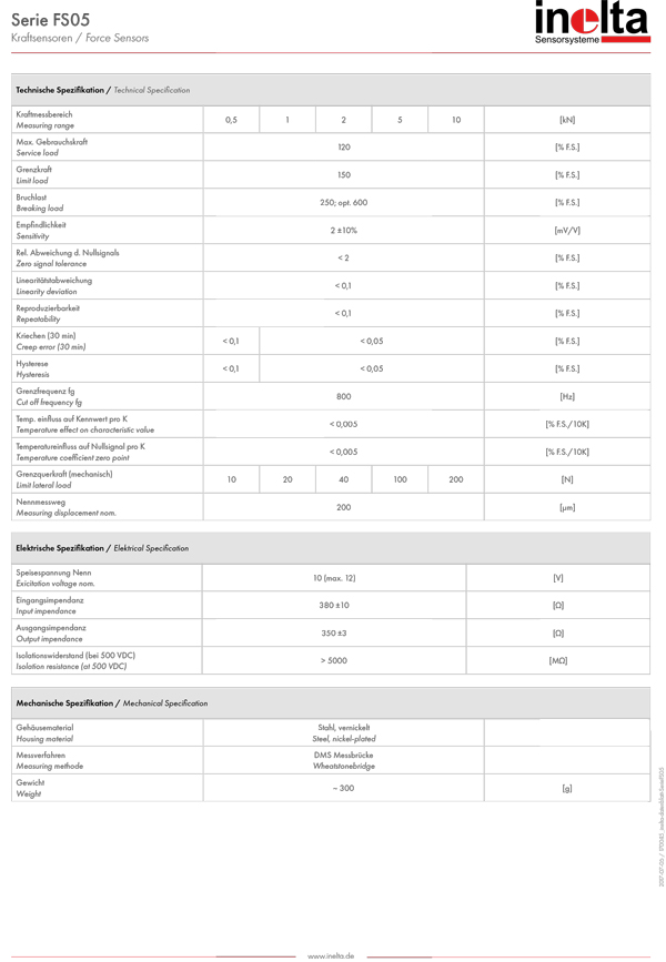 fs05力传感器资料