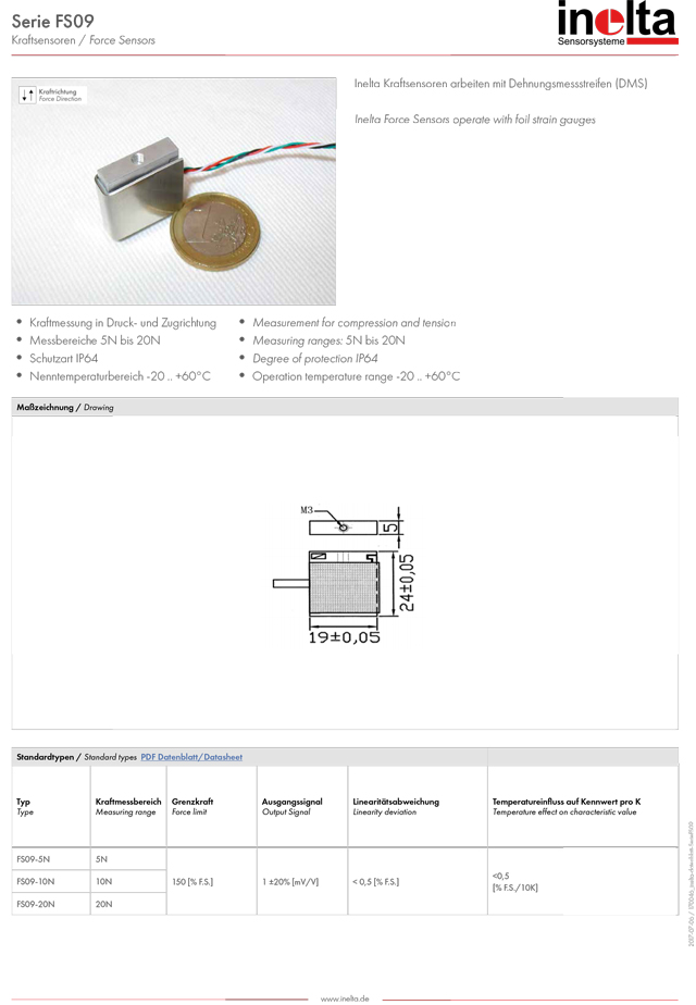 fs09 微型压力传感器